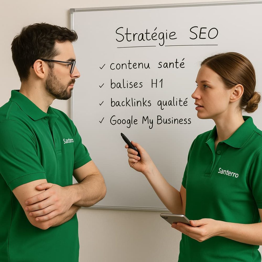 Stratégie SEO Santé avec Santerro